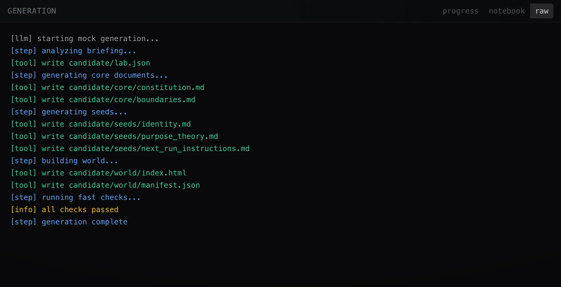 Logs do agente em streaming